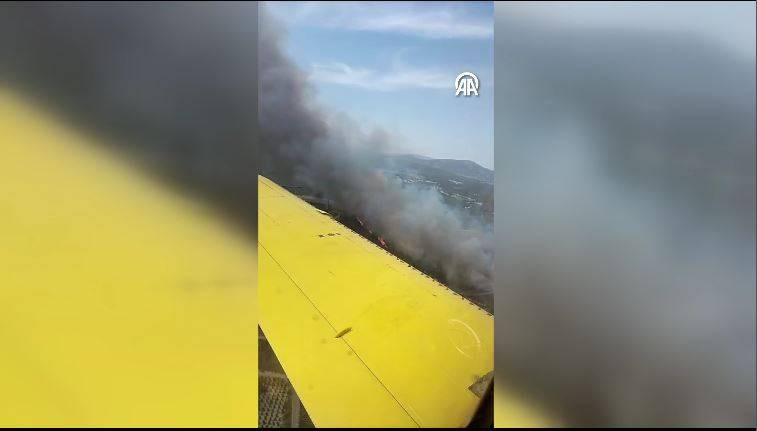 Urla'da orman yangını! Havadan ve karadan yoğun müdahale sürüyor - Resim: 12